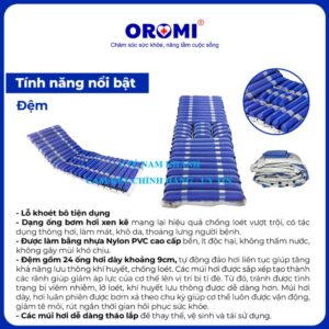 ĐỆM HƠI OROMI HF6002 CÓ LỖ VỆ SINH