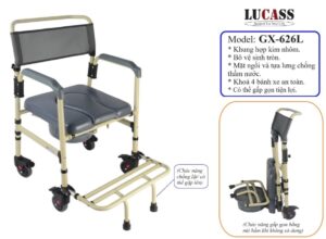 Ghế bô có chỗ để chân Lucass GX626L